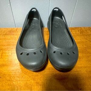 NWOT Crocs Kadee Black Slip On Ballet Flats